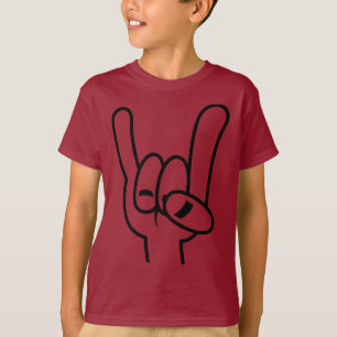 T-shirt Lourde cornes diaboliques en métal