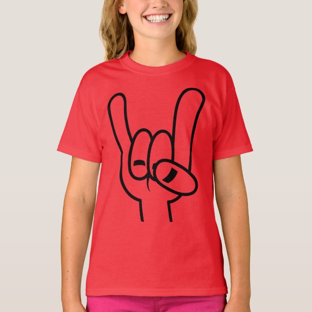 T-shirt Lourde cornes diaboliques en métal (Devant)