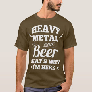 T-shirt Lourde musique métal et bière 2