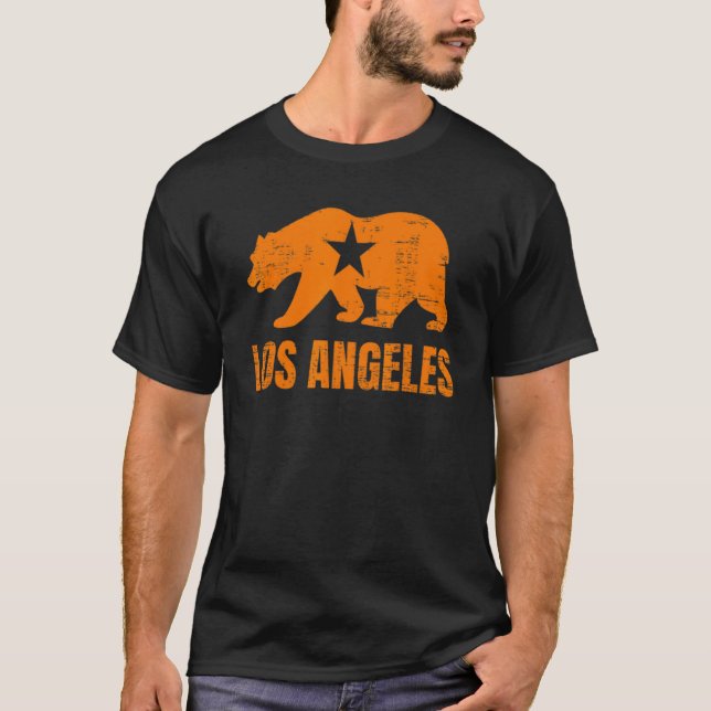 T-shirt L'ours de la République de Californie de Los Angel (Devant)