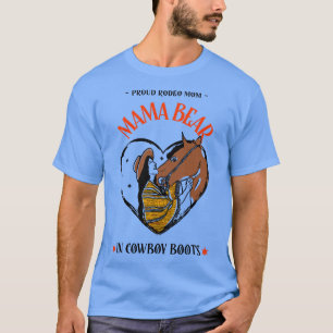 T-shirt L'ours de maman dans les bottes de cowboy