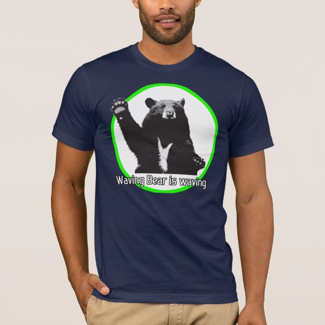 T-shirt L'ours de ondulation ondule (Devant)