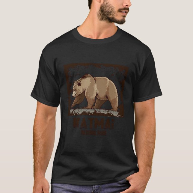 T-shirt L'ours du parc national de Katmai (Devant)