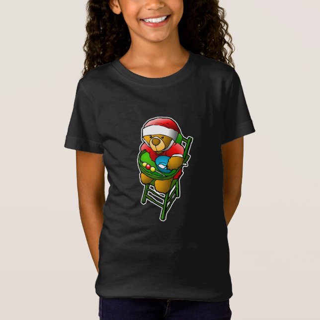 T-Shirt L'ours en peluche de Noël (Devant)