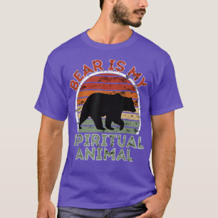 T-shirt L'ours est mon animal spirituel - Amoureux des ani