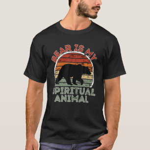 T-shirt L'ours est mon animal spirituel - Amoureux des ani