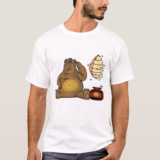 T-shirt L'ours et les abeilles (Devant)