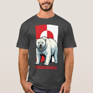 T-shirt L'ours polaire du Groenland n'est pas américain