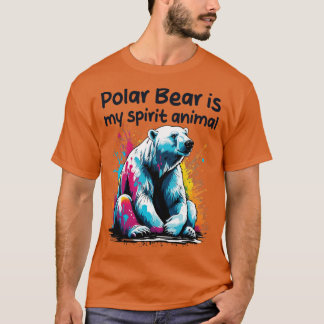 T-shirt L'ours polaire est mon animal d'esprit