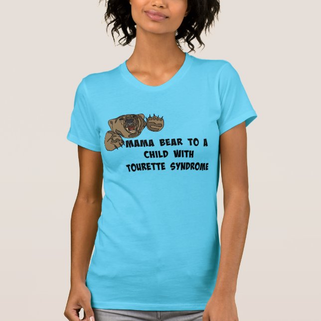 T-shirt L'ours/Tourettes de maman n'est pas un adjectif (Devant)