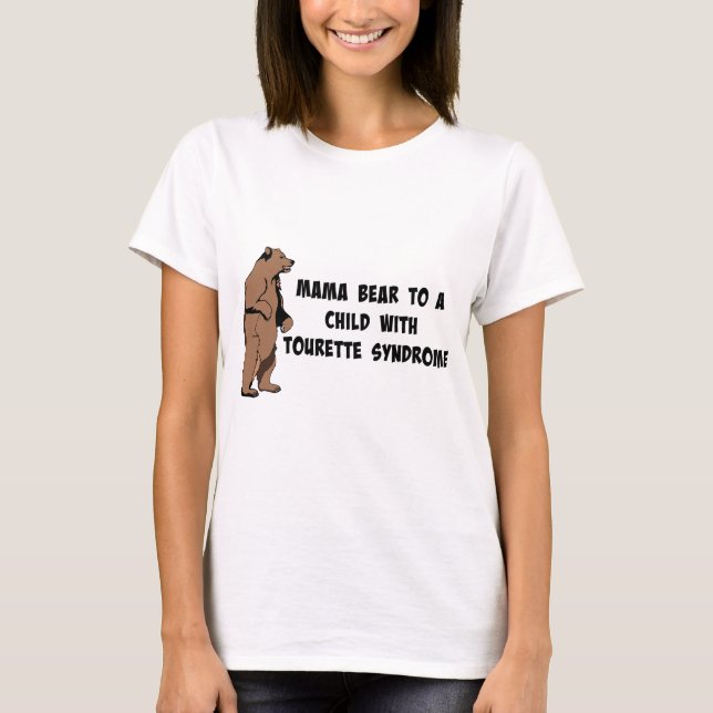 T-shirt L'ours/Tourettes de maman n'est pas un adjectif (Devant)