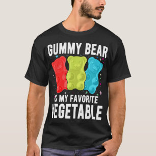 T-shirt L'ourson Gummy Est Mon Légume Préféré Drôle Gummy 