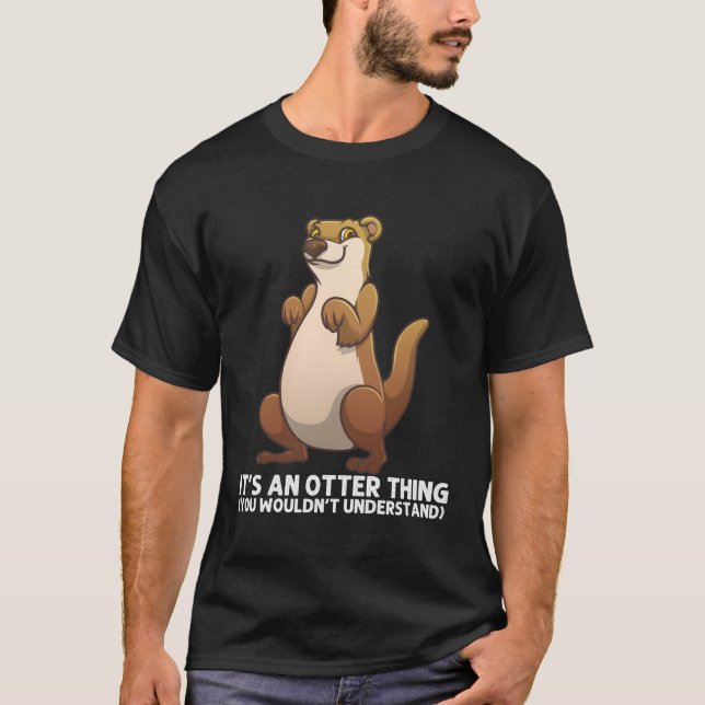 T-shirt Louter de mer pour la loutre de rivière (Devant)