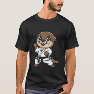 T-shirt Loutre Classique Mignonne de Karaté Arts Martiaux