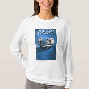 T-shirt Loutre de mer de côte de l'Orégon