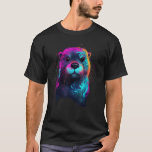 T-shirt Loutre de poisson Loutre de mer Loutre animale Lou