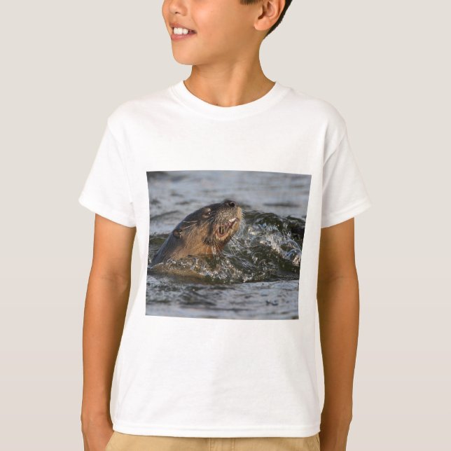 T-shirt loutre de rivière (Devant)