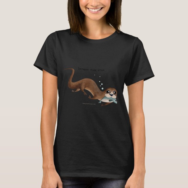 T-shirt Loutre de rivière méridionale (Devant)