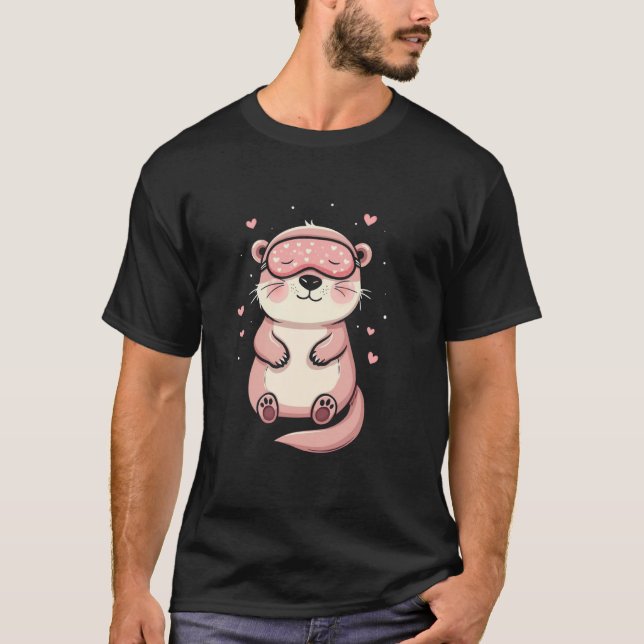 T-shirt Loutre dormant (Devant)