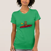 Loutre drôle Kayaking