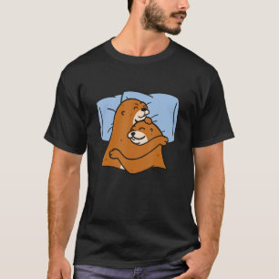 T-shirt Loutre motif animalier imprimé animal mignon loutr