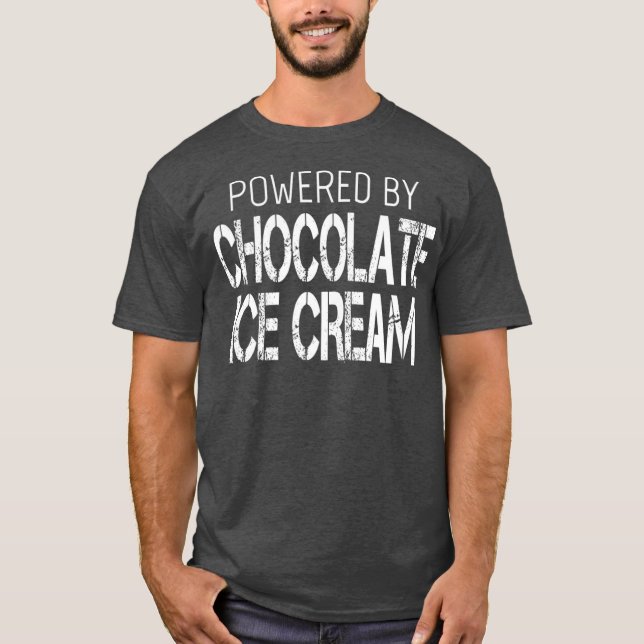 T-shirt Louvain De Glace Chocolatée Alimenté Par Chocolat (Devant)