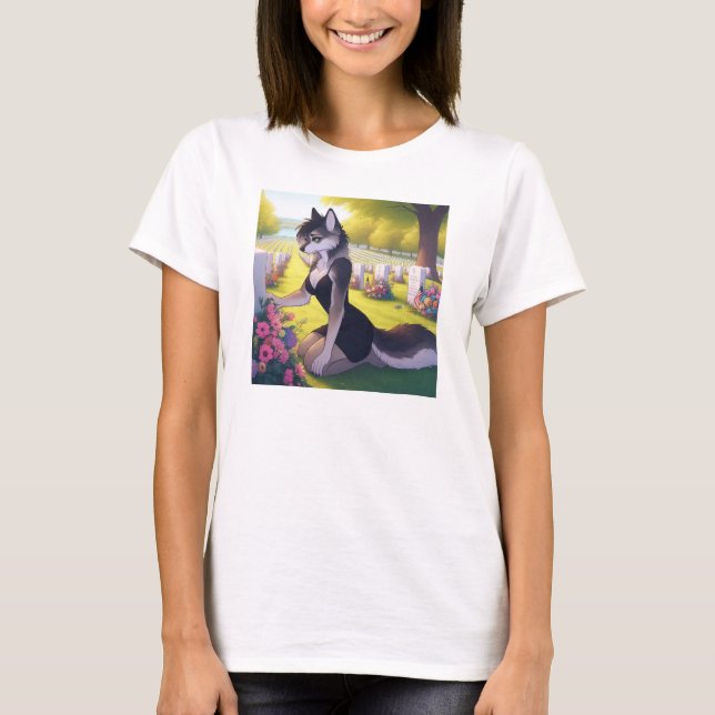 T-shirt Louve veuve de guerre  (Devant)