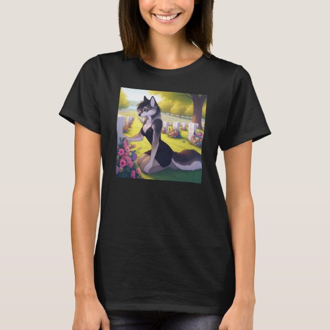 T-shirt Louve veuve de guerre  (Devant)