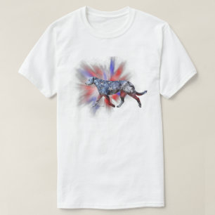 T-shirt Louveteau irlandais patriotique rouge blanc et ble