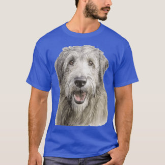 T-shirt Louveteil irlandais aquarelle rétro