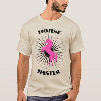 T-shirt Louveur à cheval rose simple