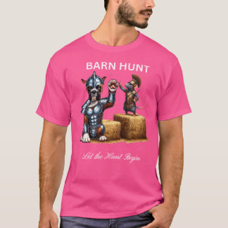 T-shirt Louveur De Chasse - Rat De Guerrier Et Chien De Bo