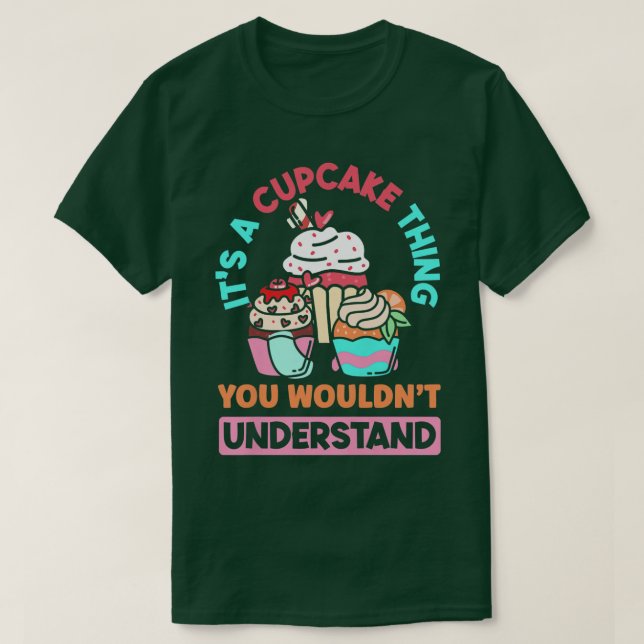 T-shirt Louveur de cuisine de Cupcake Baker (Design devant)