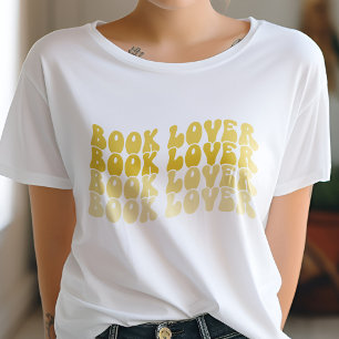 T-shirt Louveur de livre super Multicolore Yellow Retro