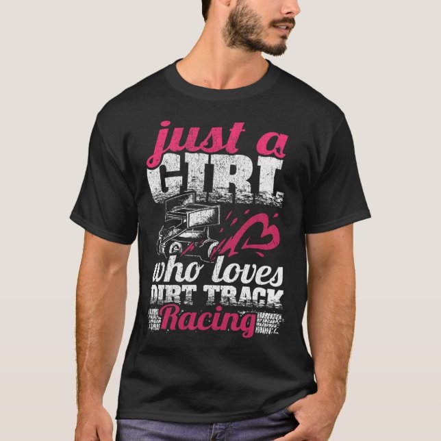 T-shirt Louveur De Voiture Sprint Juste Une Fille Qui Aime (Devant)