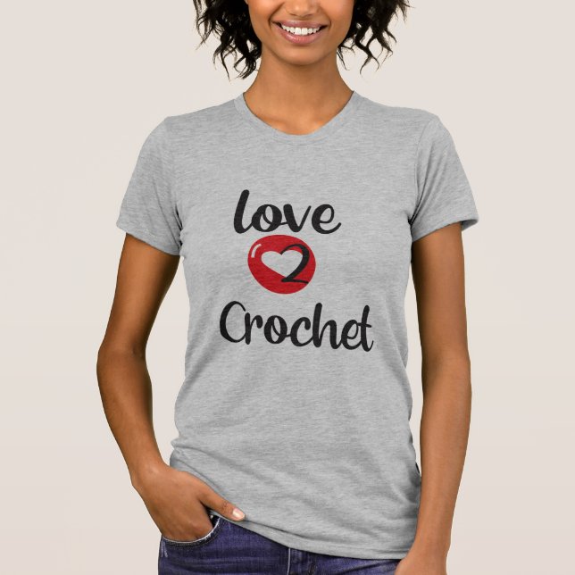 T-shirt Love 2 Crochet (Devant)