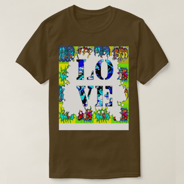 T-shirt Love 2 Graffiti (Design devant)