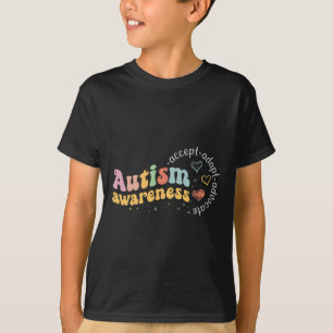 T-shirt Love Accepter Adapt Advocate Sensibilisation sur l