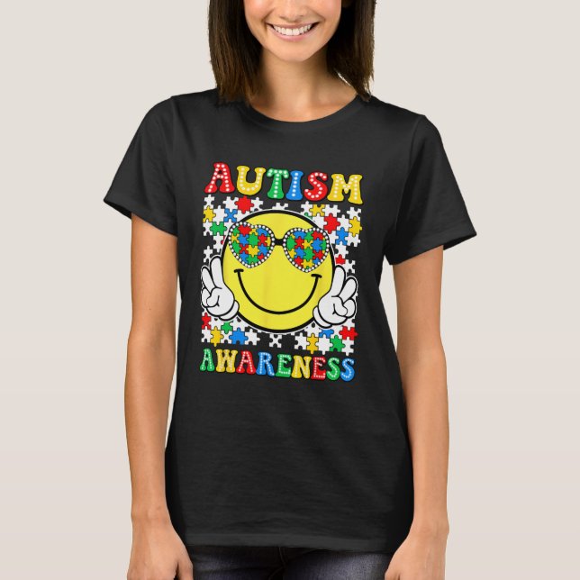 T-shirt Love Accepter Comprendre la Sensibilisation sur l' (Devant)