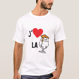 T-shirt love aime alcool biere 1 verre 1107