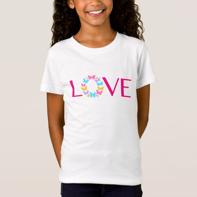 T-shirt Love and Butterflies (Devant)