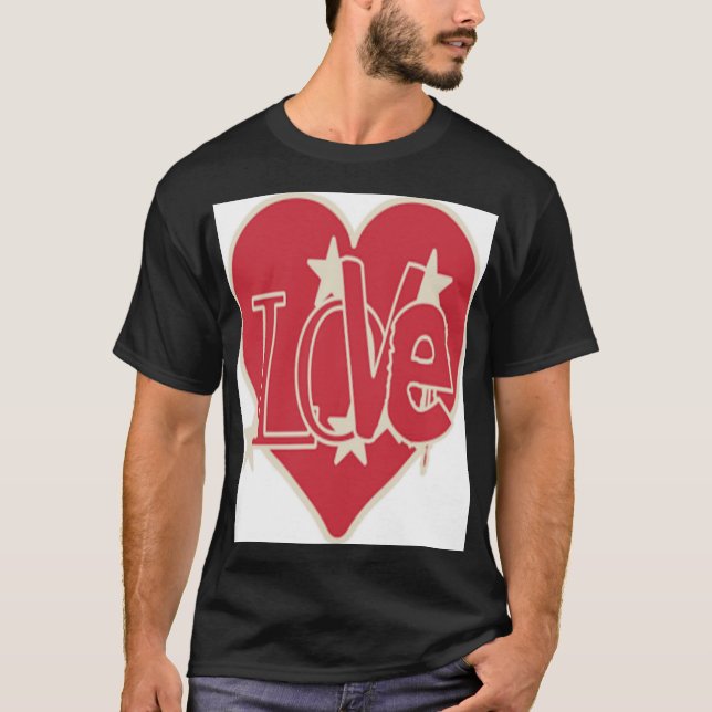 T-shirt love and make happy (Devant)