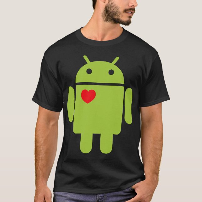 T-shirt Love Android (Devant)