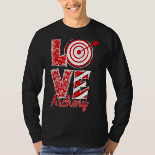 T-shirt Love Archery Happy Valentine Day Archery Lover Out