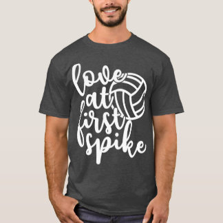T-shirt Love At First Spike Volleyball1