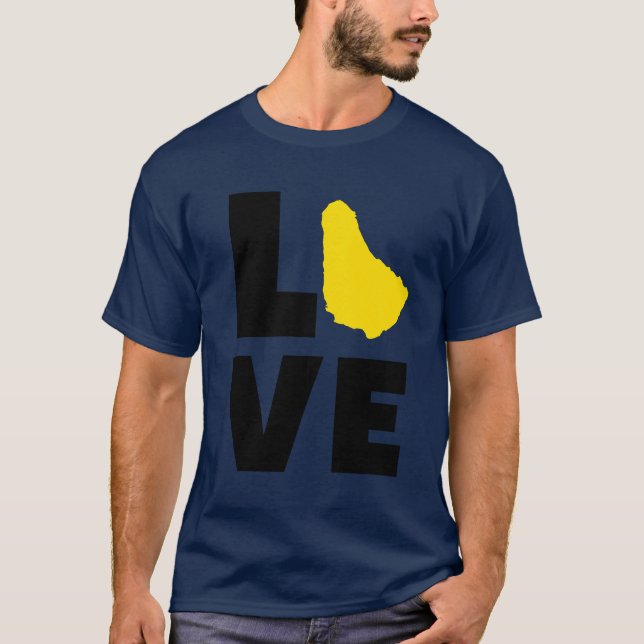 T-shirt Love Barbados (Devant)