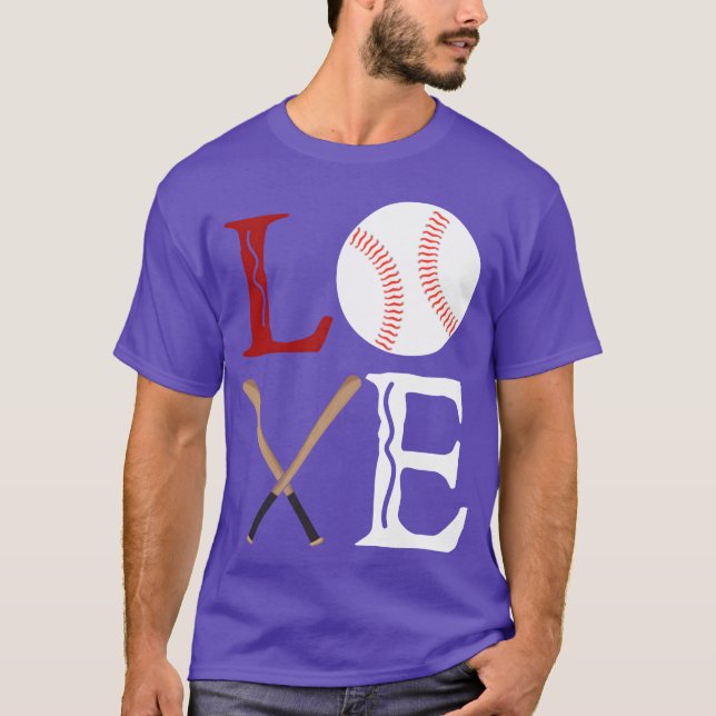 T-shirt Love Baseball friends (Devant)
