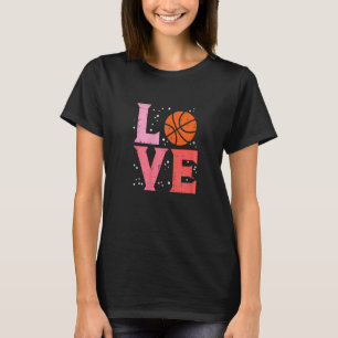 T-shirt Love Basketball Cute Sports Amateurs Hommes Femmes