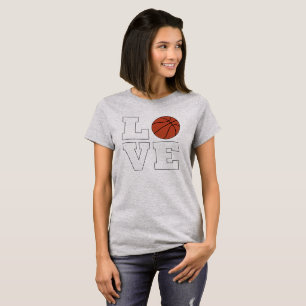 T-shirt LOVE Basketball féminin Joueur de basket-ball T-sh