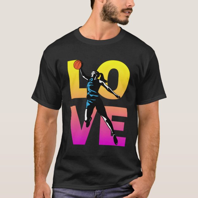 T-shirt Love Basketball N (Devant)
